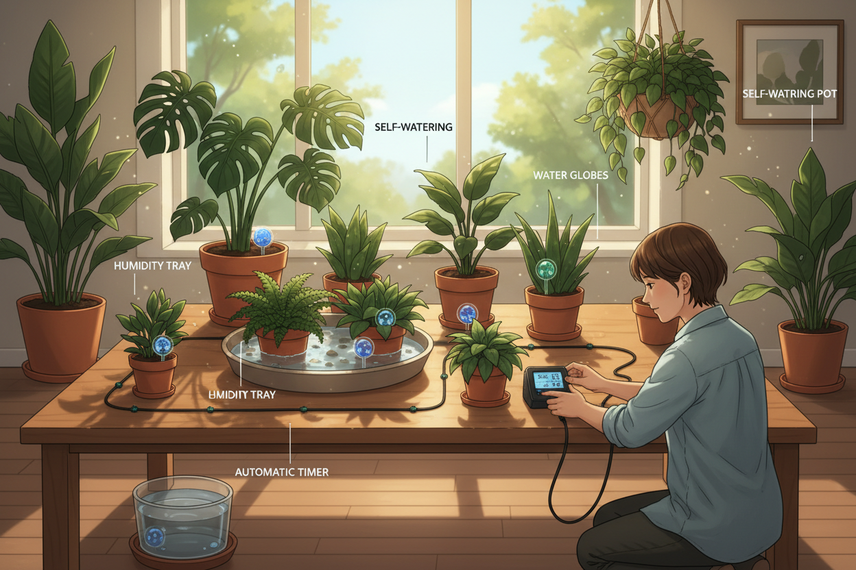 Riego en vacaciones: ni una planta sin agua