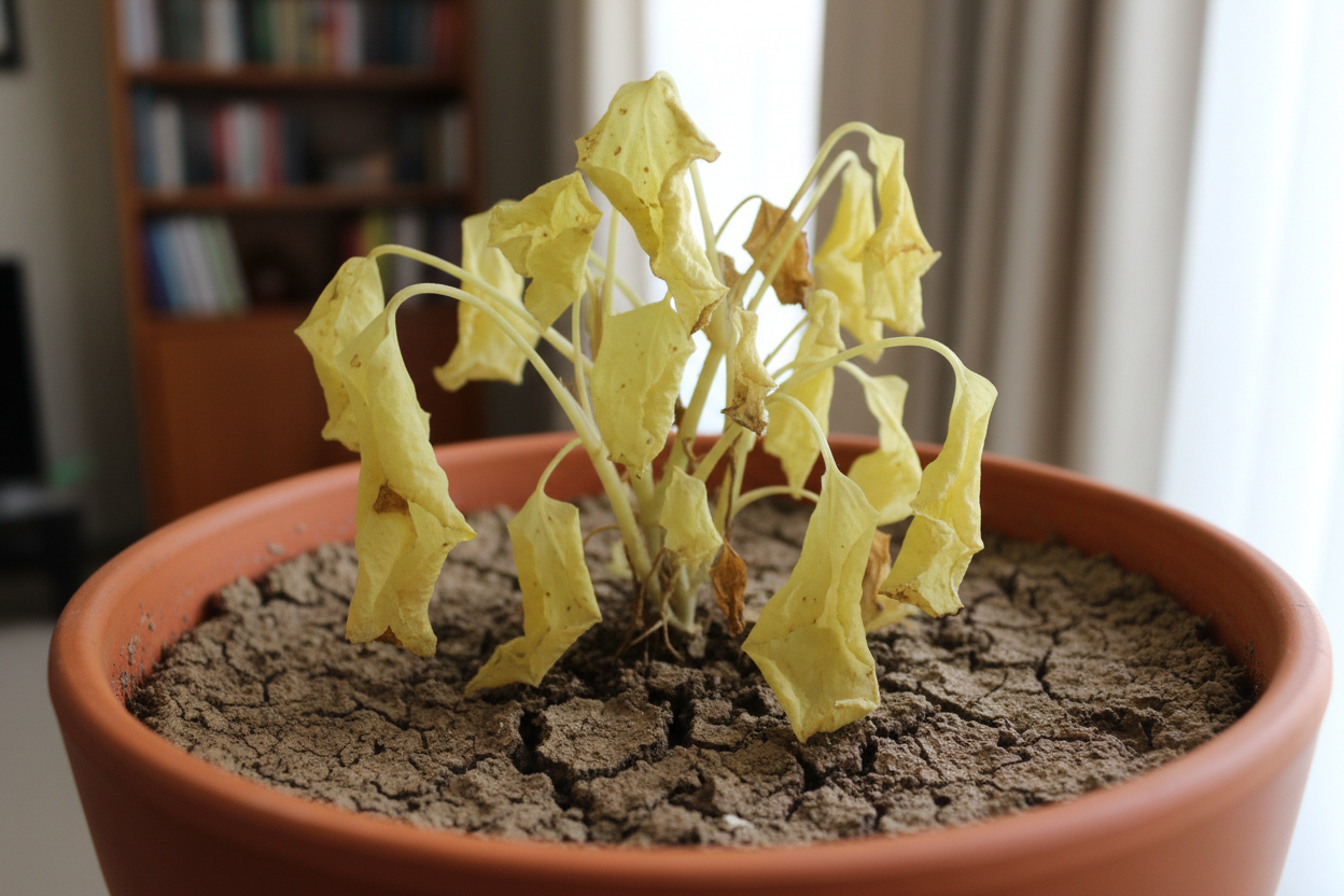 Hojas amarillas en las plantas: principales causas y solución