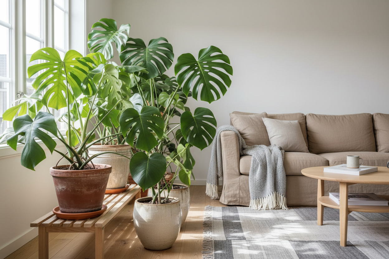 Cómo proteger tu Monstera y tu Begonia de una ola de calor.