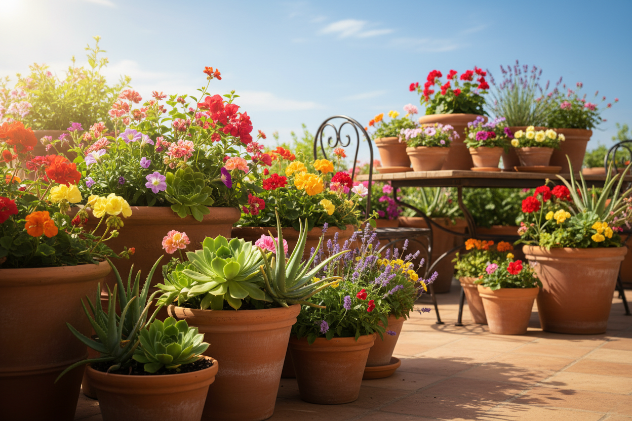 Regar las plantas en vacaciones